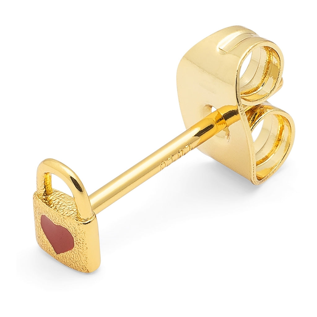 LULU Copenhagen Love Lock 1 pièce Ear stud, 1 pcs Gold Plated