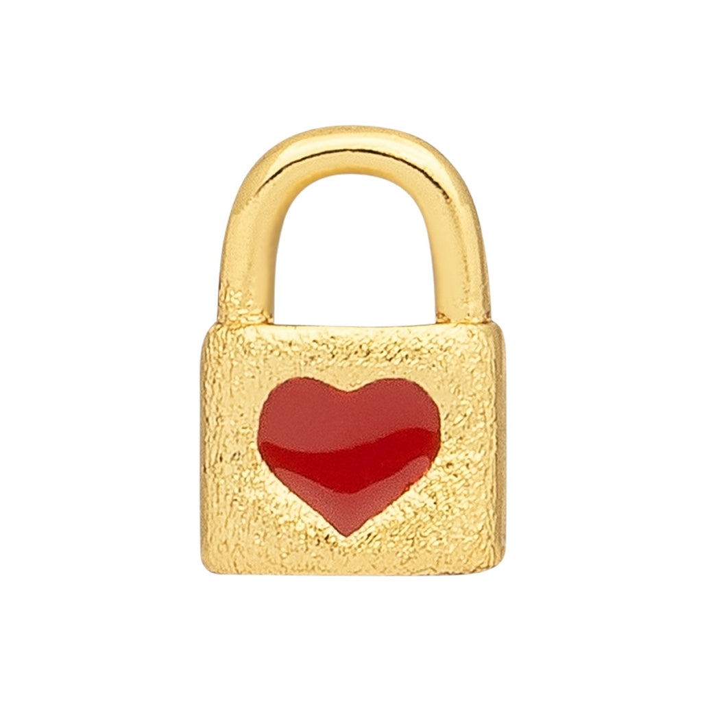 LULU Copenhagen Love Lock 1 pièce Ear stud, 1 pcs Gold Plated