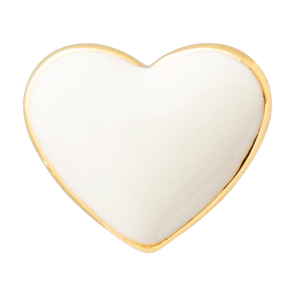 LULU Copenhagen Love U Boucle d'oreille 1 pièce Ear stud, 1 pcs Coconut Milk