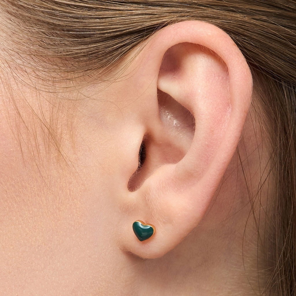 LULU Copenhagen Love U Boucle d'oreille 1 pièce Ear stud, 1 pcs North Sea Green