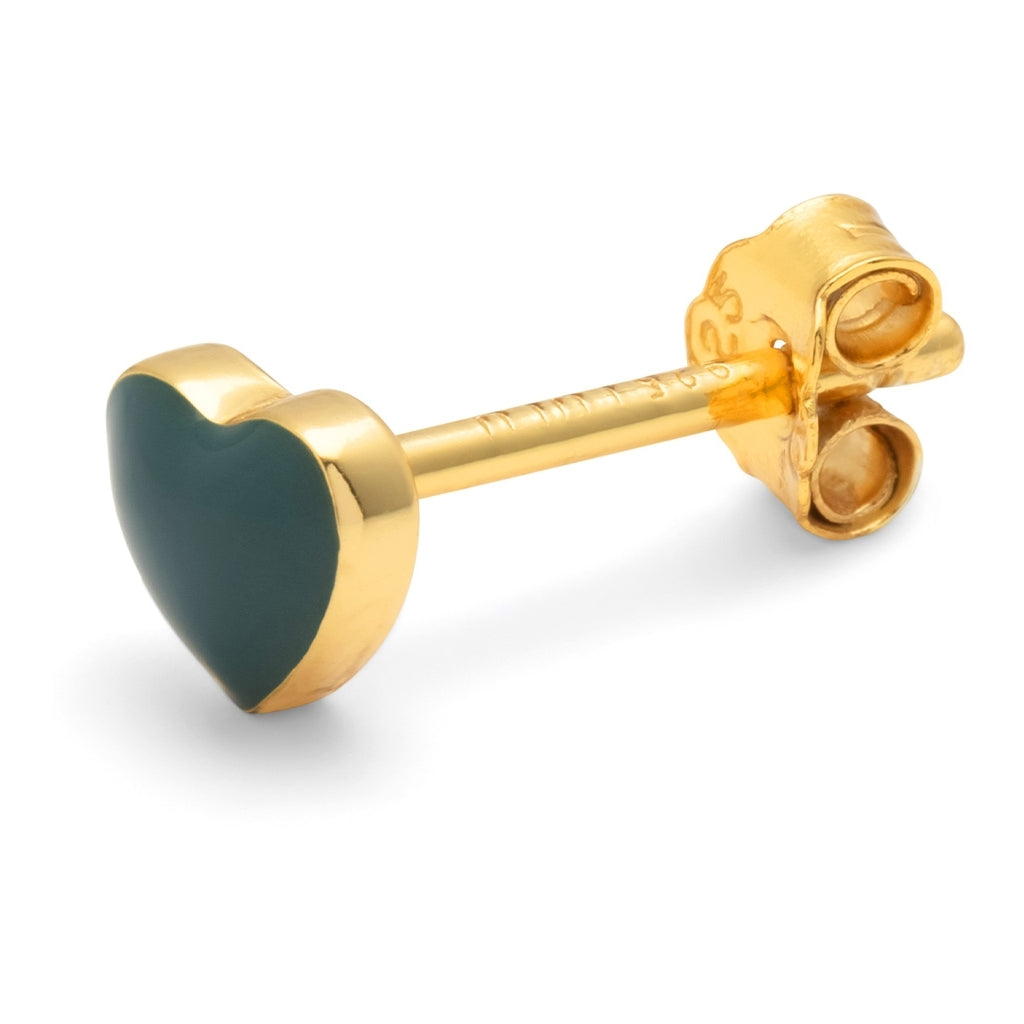 LULU Copenhagen Love U Boucle d'oreille 1 pièce Ear stud, 1 pcs North Sea Green