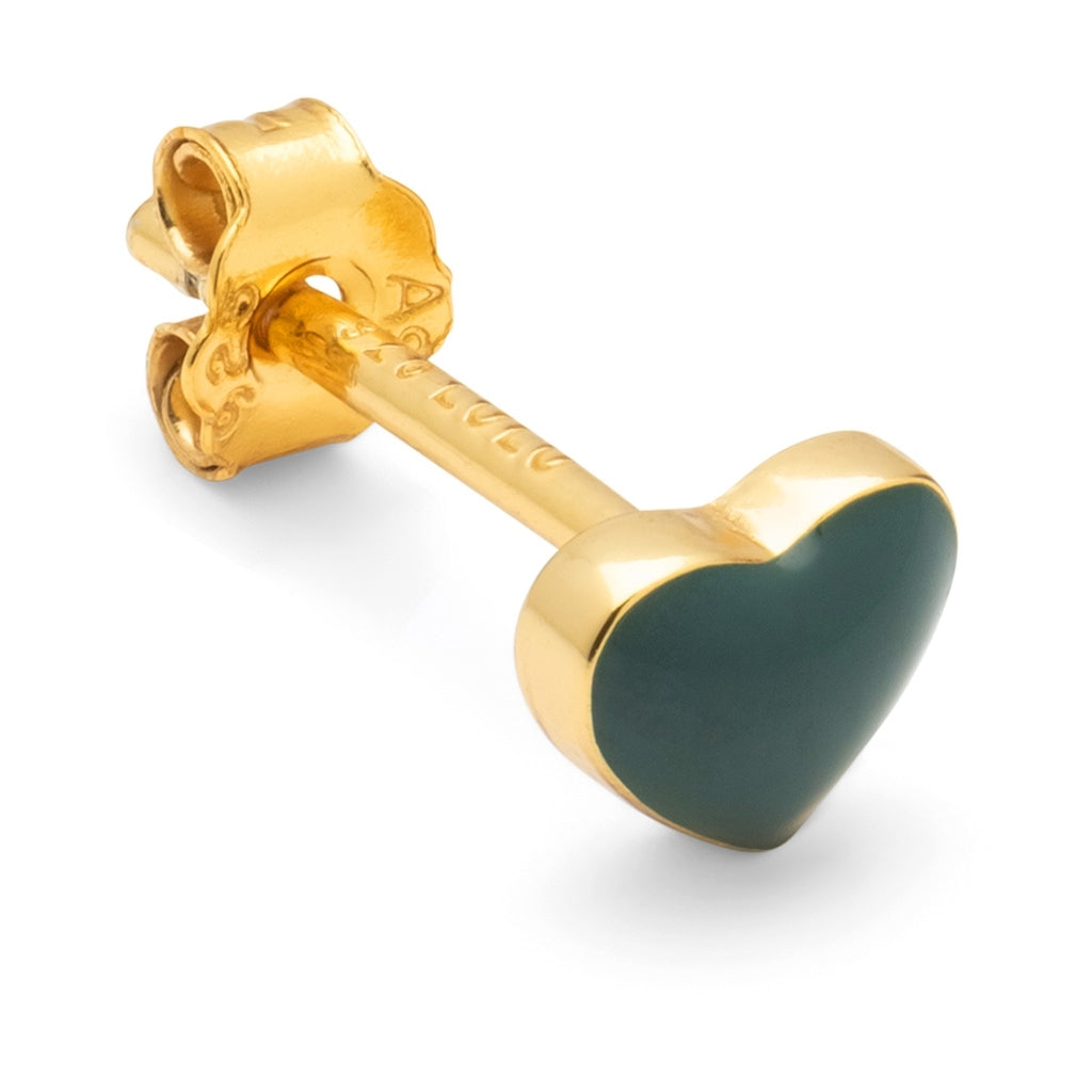 LULU Copenhagen Love U Boucle d'oreille 1 pièce Ear stud, 1 pcs North Sea Green