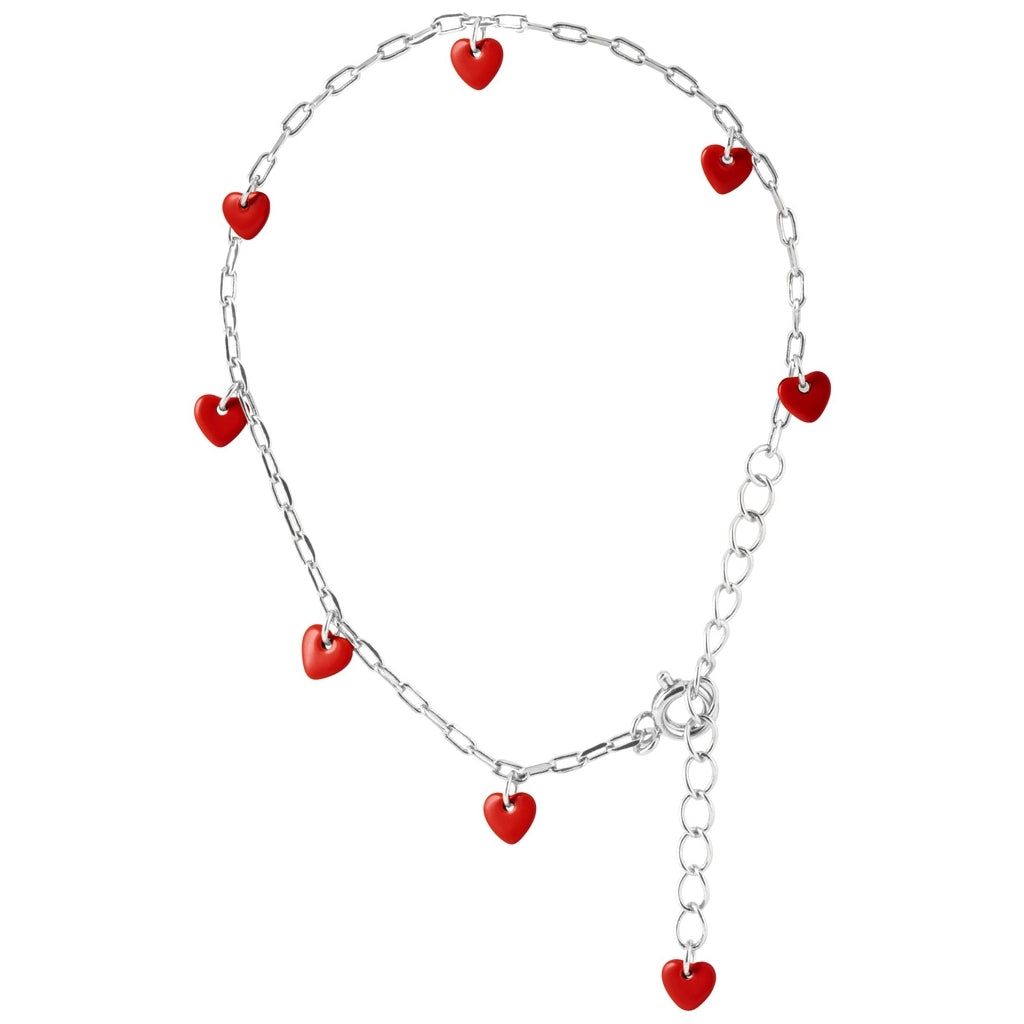 LULU Copenhagen Love U Bracelet plaqué argent Bracelets Passion Red