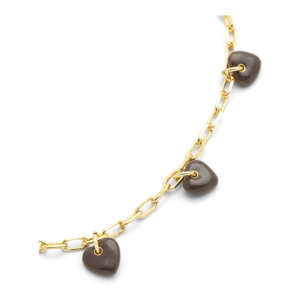 LULU Copenhagen Love U Bracelet plaqué or Bracelets Cocoa Powder