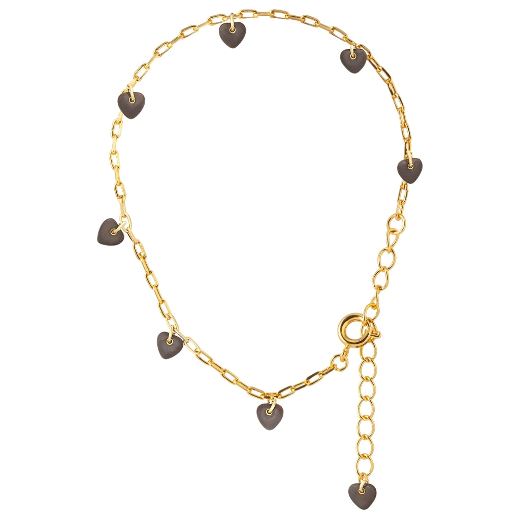 LULU Copenhagen Love U Bracelet plaqué or Bracelets Cocoa Powder
