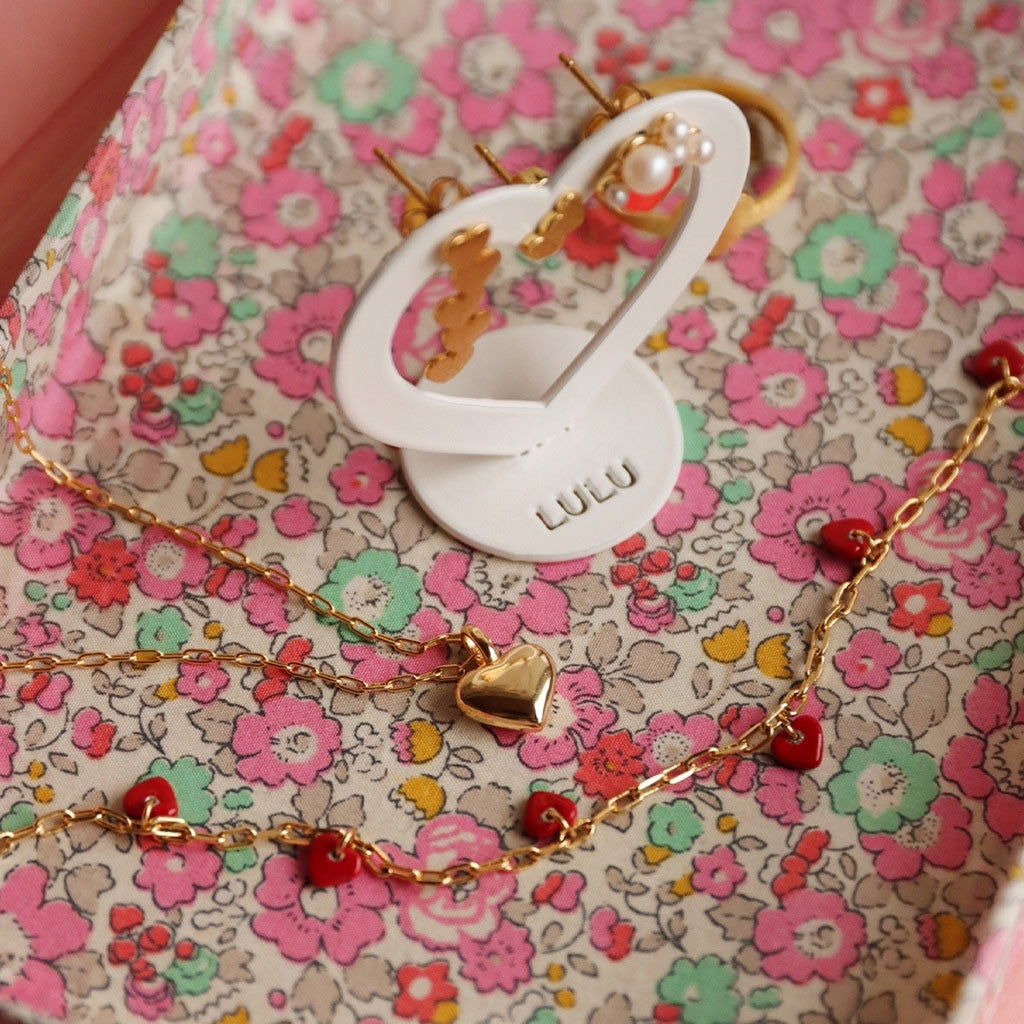 LULU Copenhagen Love U Bracelet plaqué or Bracelets Passion Red