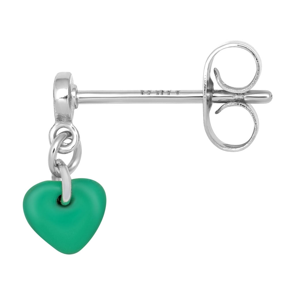 LULU Copenhagen Love U Dangling boucle d'oreille 1 pièce Ear stud, 1 pcs Light Green