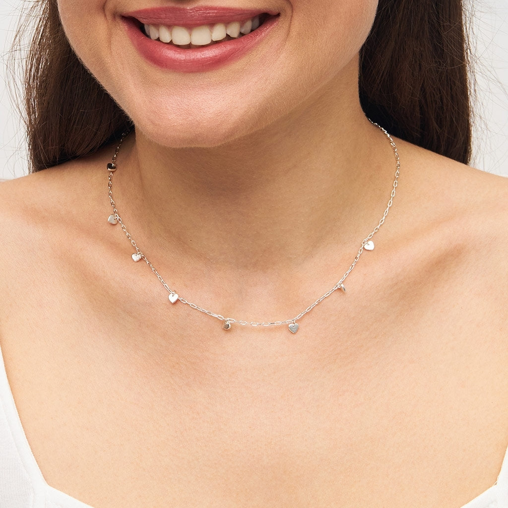 LULU Copenhagen Love U Collier plaqué argent Necklaces Silver Plated