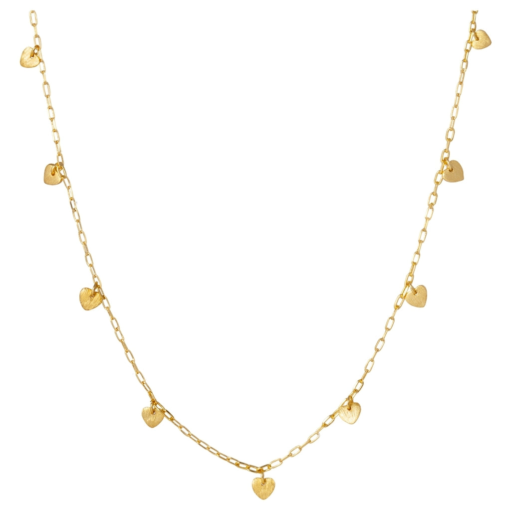 LULU Copenhagen Love U Collier plaqué or Necklaces Gold Plated