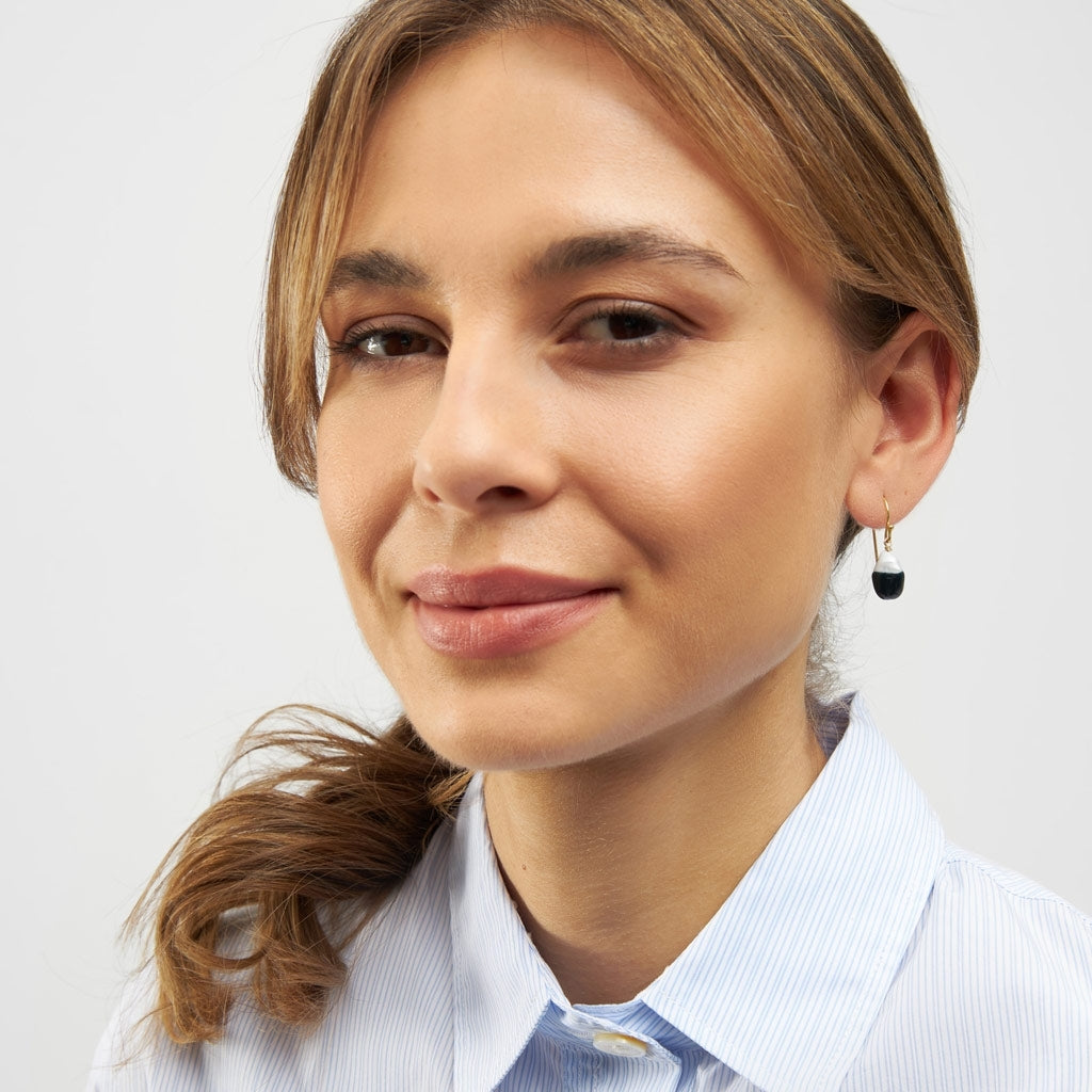 LULU Copenhagen LULU Baroque boucle d'oreille 1 pièce Ear stud, 1 pcs Black