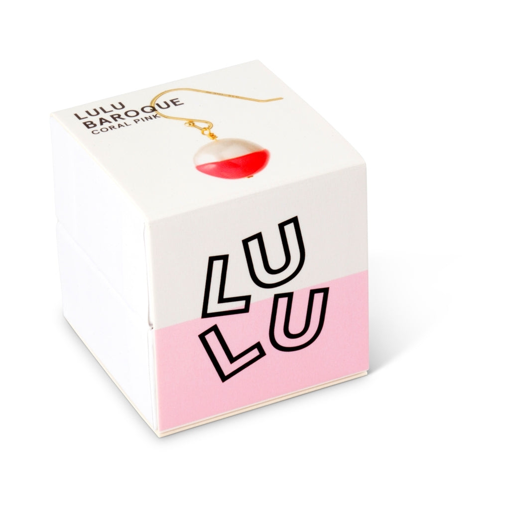 LULU Copenhagen LULU Baroque boucle d'oreille 1 pièce Ear stud, 1 pcs Coral Pink
