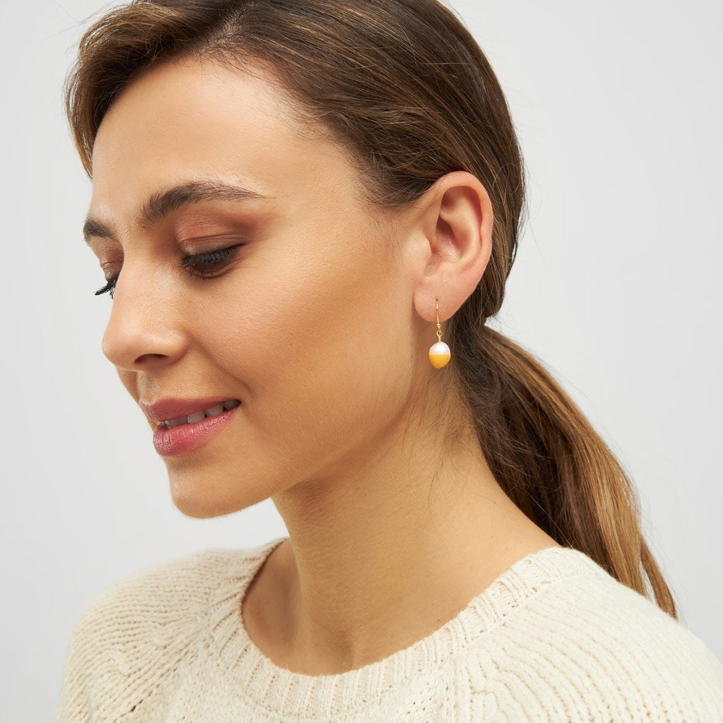LULU Copenhagen LULU Baroque boucle d'oreille 1 pièce Ear stud, 1 pcs Marigold
