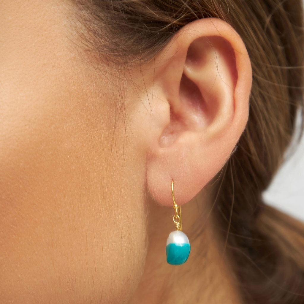 LULU Copenhagen LULU Baroque boucle d'oreille 1 pièce Ear stud, 1 pcs Petrol
