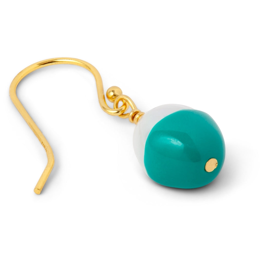 LULU Copenhagen LULU Baroque boucle d'oreille 1 pièce Ear stud, 1 pcs Petrol