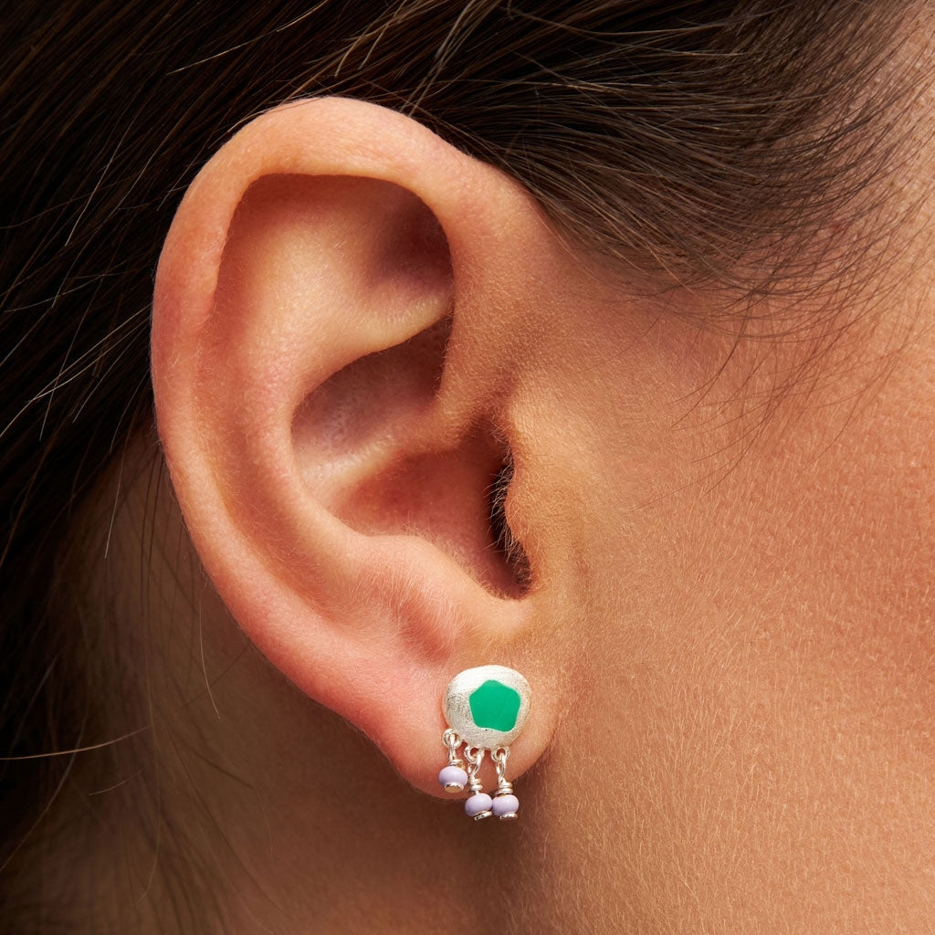 LULU Copenhagen Magic Stone Charms boucle d'oreille 1 pièce Ear stud, 1 pcs Silver Plated