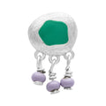 Magic Stone Charms boucle d'oreille 1 pièce - Silver Plated