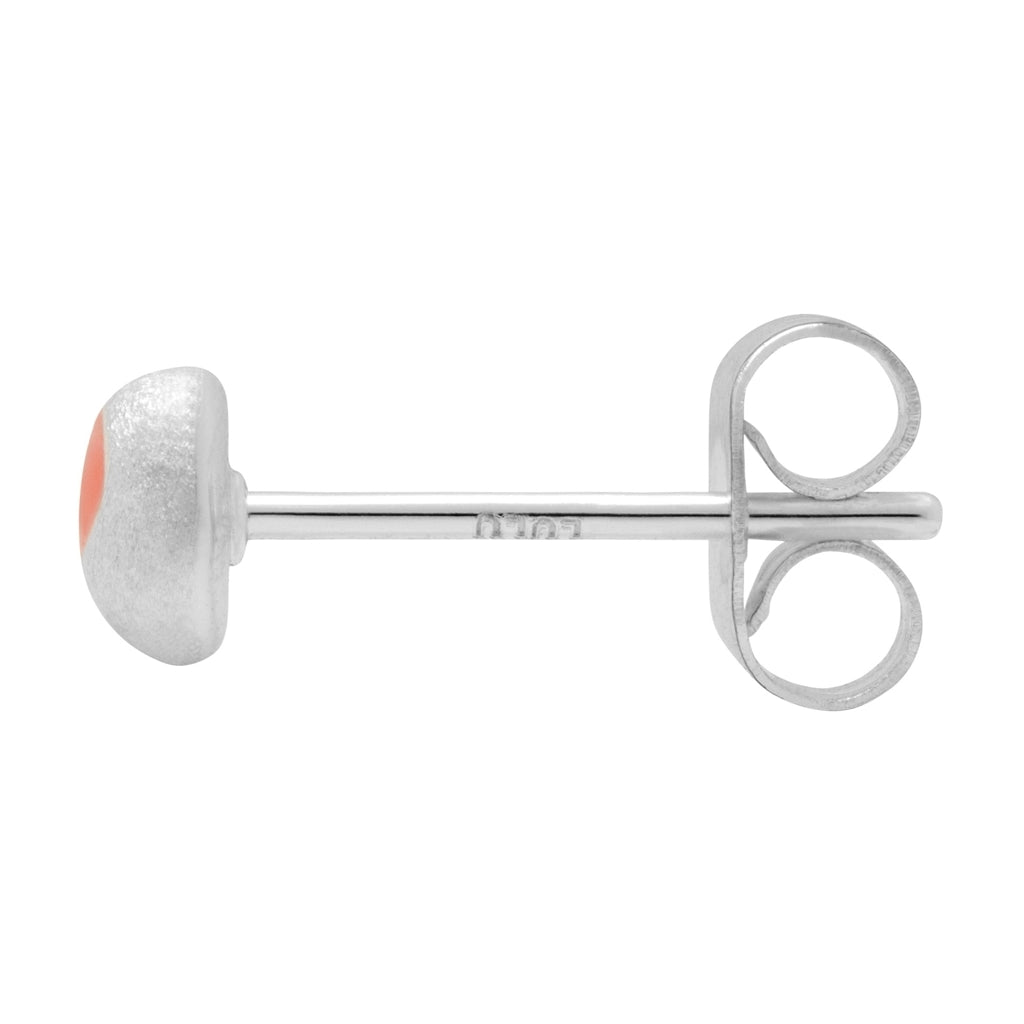 LULU Copenhagen Magic Stone boucle d'oreille 1 pièce plaqué argent Ear stud, 1 pcs Burnt Coral