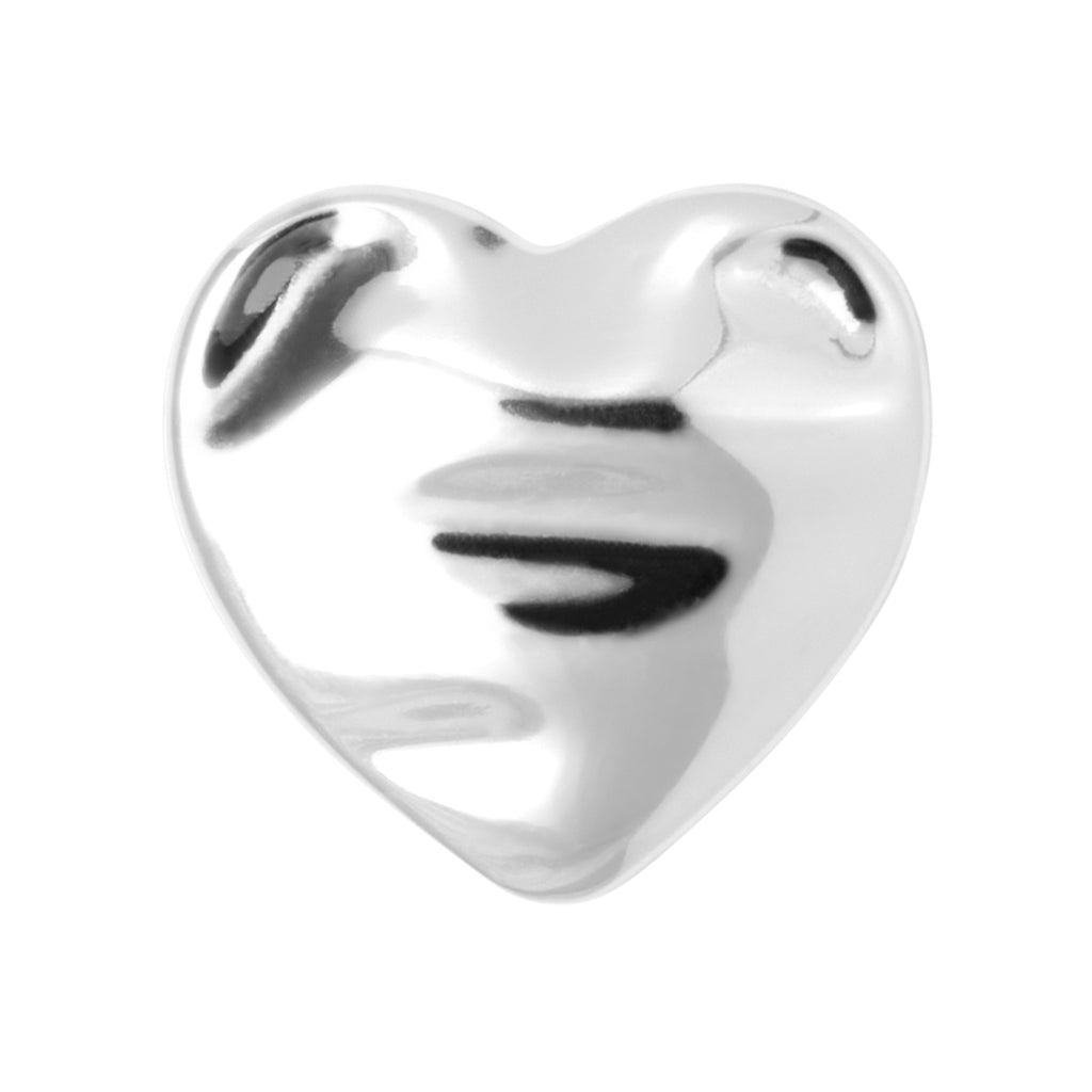 LULU Copenhagen Melted Heart earring 1 pcs Ear stud, 1 pcs Silver