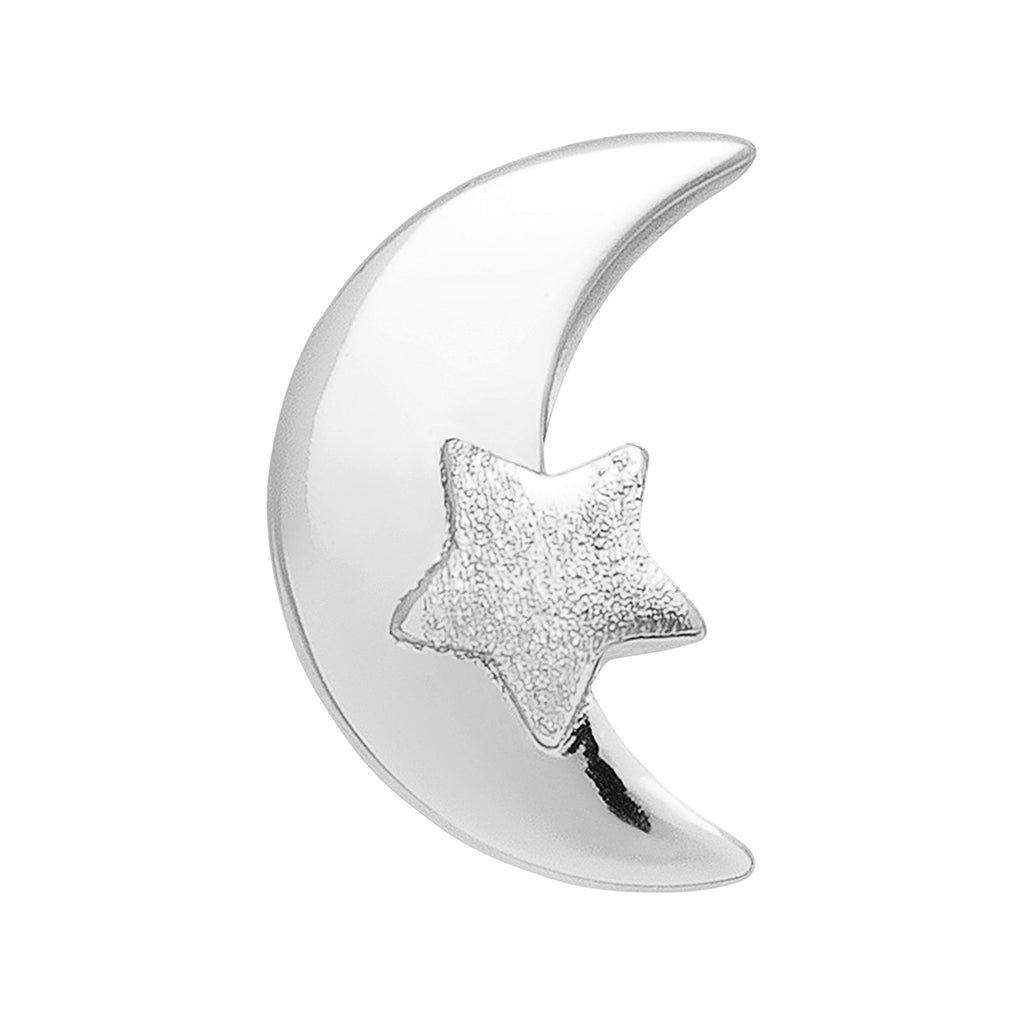 LULU Copenhagen Moon & Star boucle d'oreille 1 pièce Ear stud, 1 pcs Silver