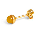 Natural Stone boucle d'oreille 1 pièce - Yellow