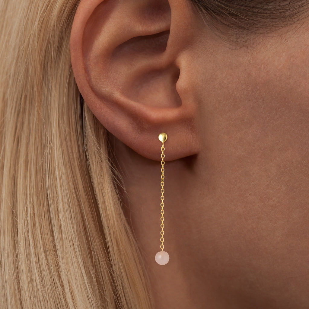 LULU Copenhagen Natural Stone Chain boucle d'oreille 1 pièce Ear stud, 1 pcs