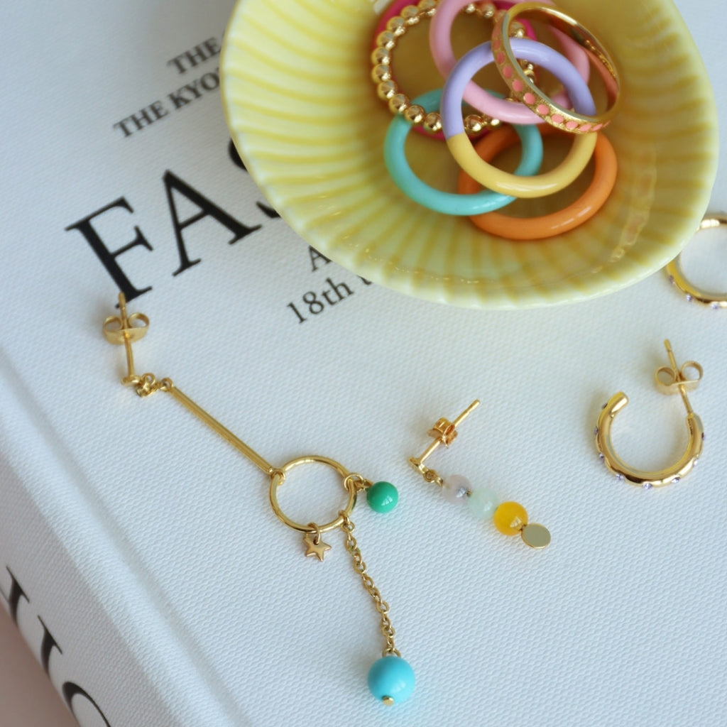 LULU Copenhagen OMG Hoops Small paire plaqué or Hoops