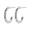 OMG Hoops Small paire plaqué argent - Violet