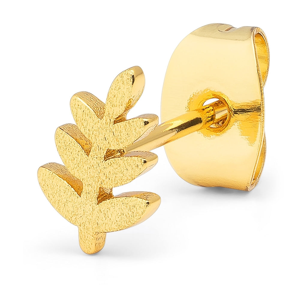 LULU Copenhagen Olive Branch 1 pièce Ear stud, 1 pcs Gold Plated