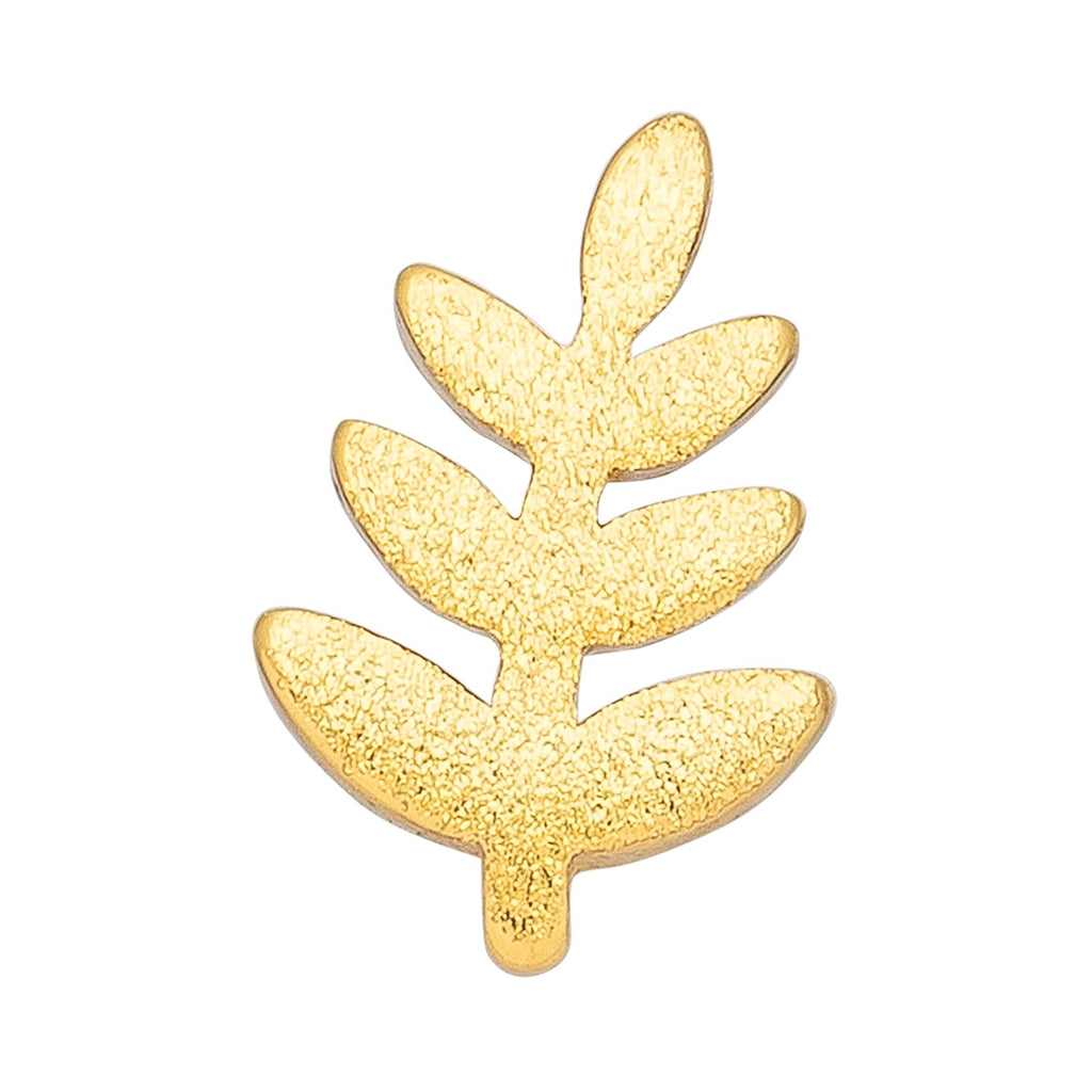 LULU Copenhagen Olive Branch 1 pièce Ear stud, 1 pcs Gold Plated