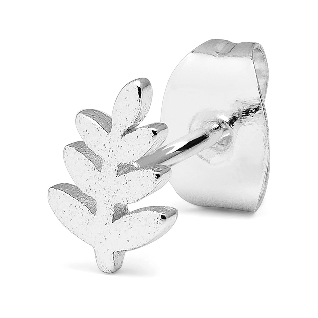 LULU Copenhagen Olive Branch 1 pièce Ear stud, 1 pcs Silver Plated