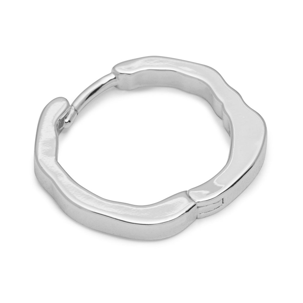 LULU Copenhagen Organic Hoops Paire Hoops Silver Plated