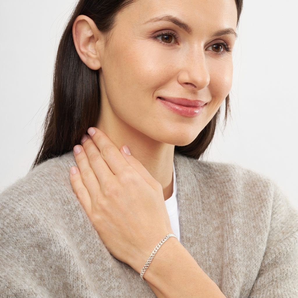 LULU Copenhagen Panzer Bracelet argenté Bracelets Silver Plated