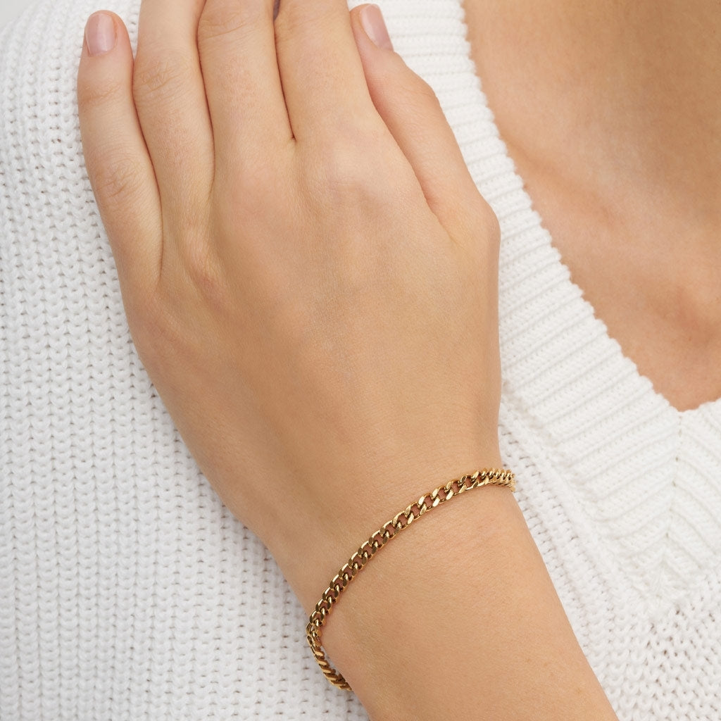 LULU Copenhagen Panzer Bracelet plaqué or Bracelets Gold Plated