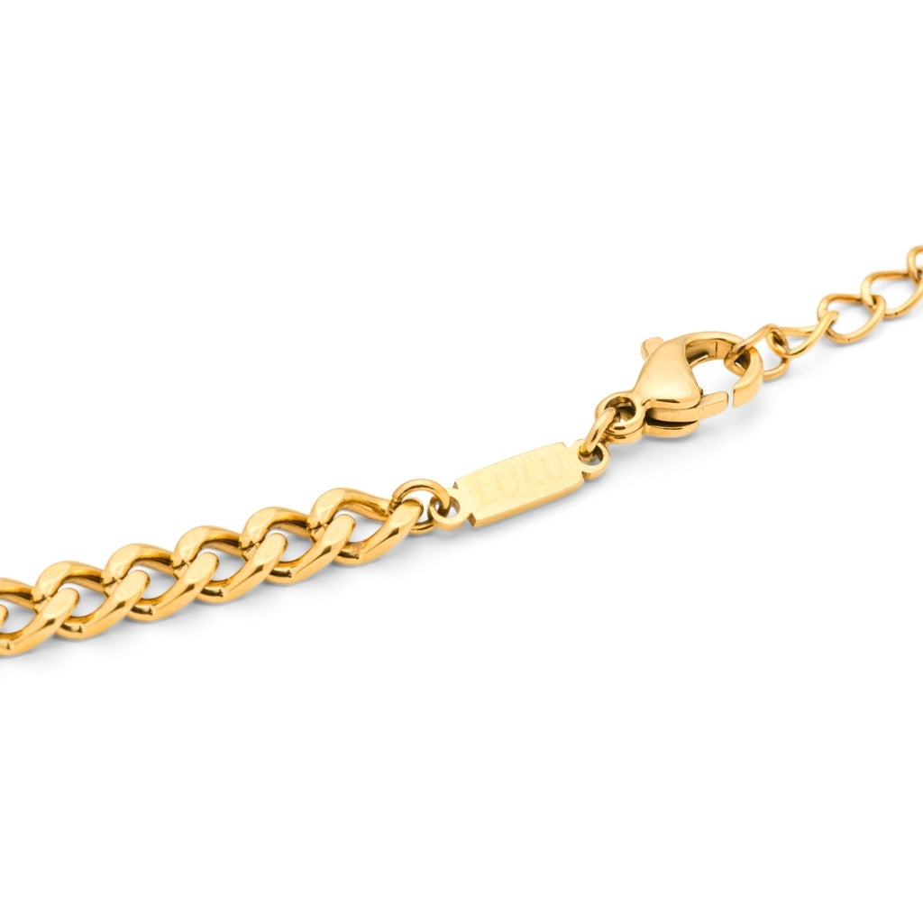 LULU Copenhagen Panzer Collier plaqué or Necklaces Gold Plated
