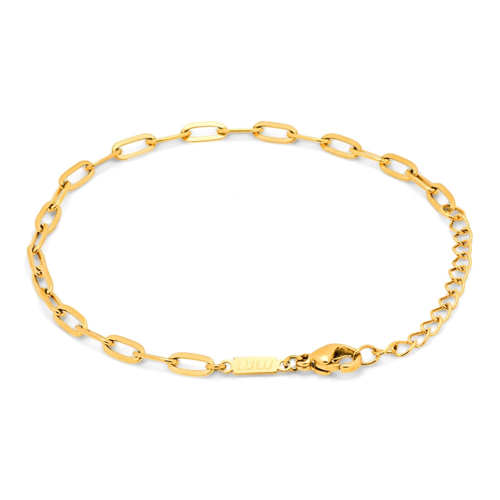 LULU Copenhagen Paperclip Bracelet plaqué or Bracelets Gold Plated