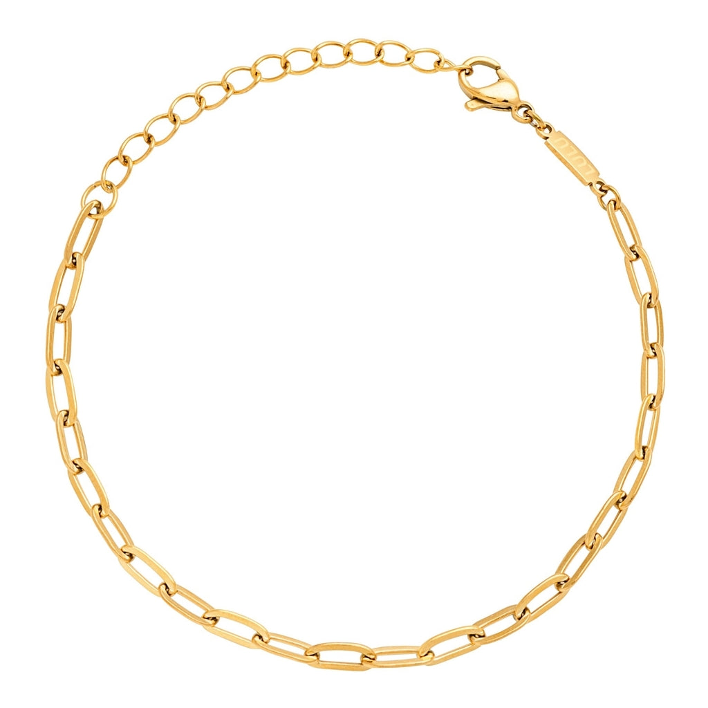 LULU Copenhagen Paperclip Bracelet plaqué or Bracelets Gold Plated