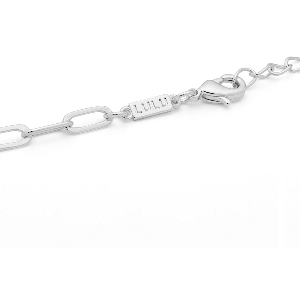 LULU Copenhagen Paperclip Collier argenté Necklaces Silver Plated