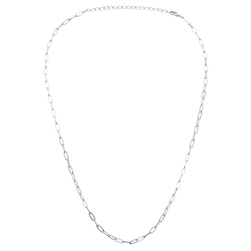 LULU Copenhagen Paperclip Collier argenté Necklaces Silver Plated