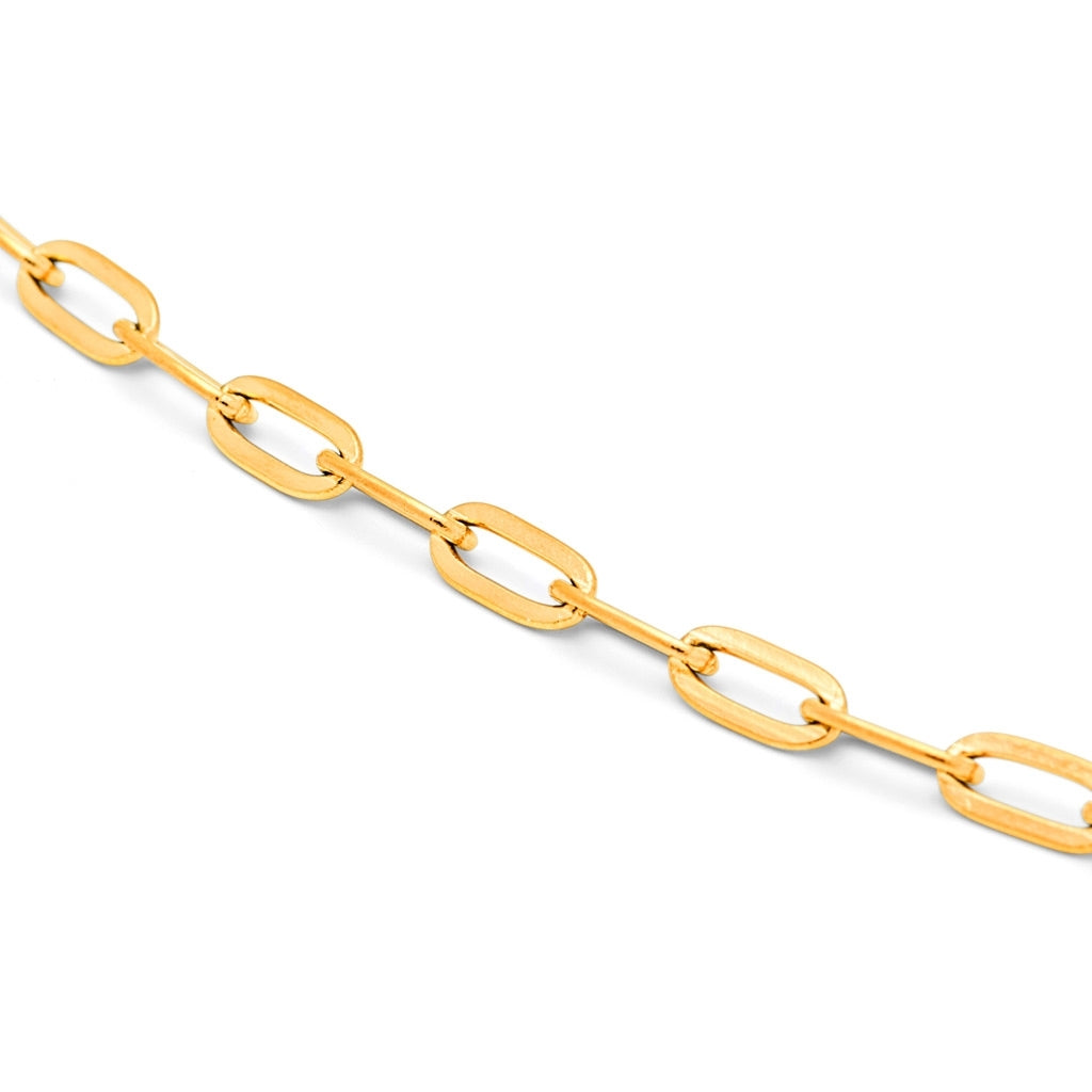 LULU Copenhagen Paperclip Collier plaqué or Necklaces Gold Plated