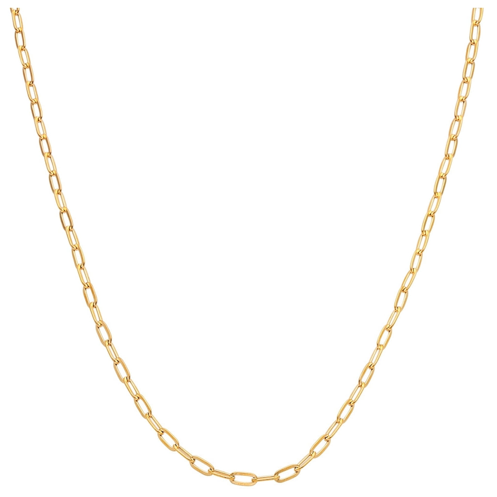 LULU Copenhagen Paperclip Collier plaqué or Necklaces Gold Plated