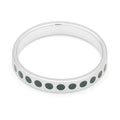 Pattern Ring argent - North Sea Green
