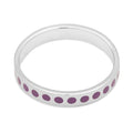 Pattern Ring argent - Purple Harvest