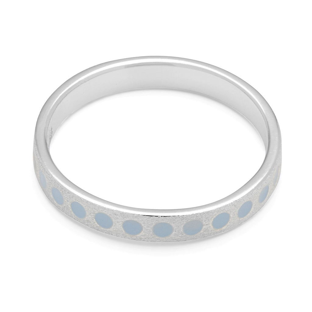 LULU Copenhagen Pattern Ring argent Rings Skyride Blue