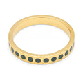 Pattern Ring plaqué or - North Sea Green