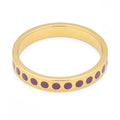 Pattern Ring plaqué or - Purple Harvest