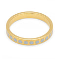 Pattern Ring plaqué or - Skyride Blue