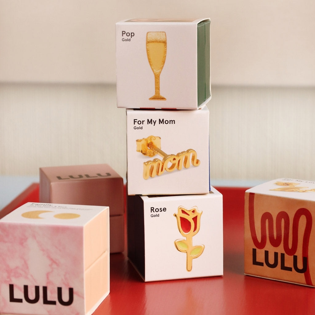 LULU Copenhagen Pop boucle d'oreille 1 pièce Ear stud, 1 pcs Gold Plated