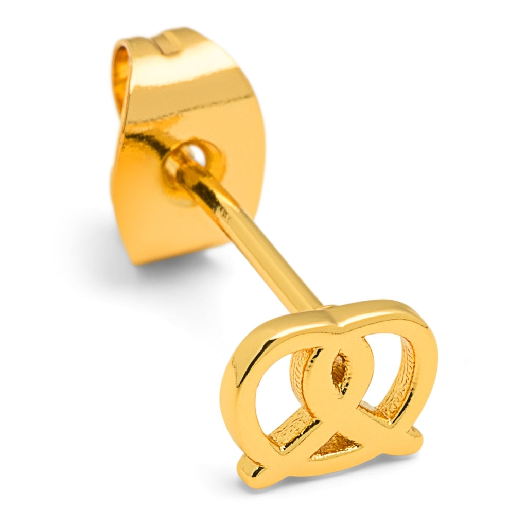 LULU Copenhagen Pretzel boucle d'oreille 1 pièce Ear stud, 1 pcs Gold Plated