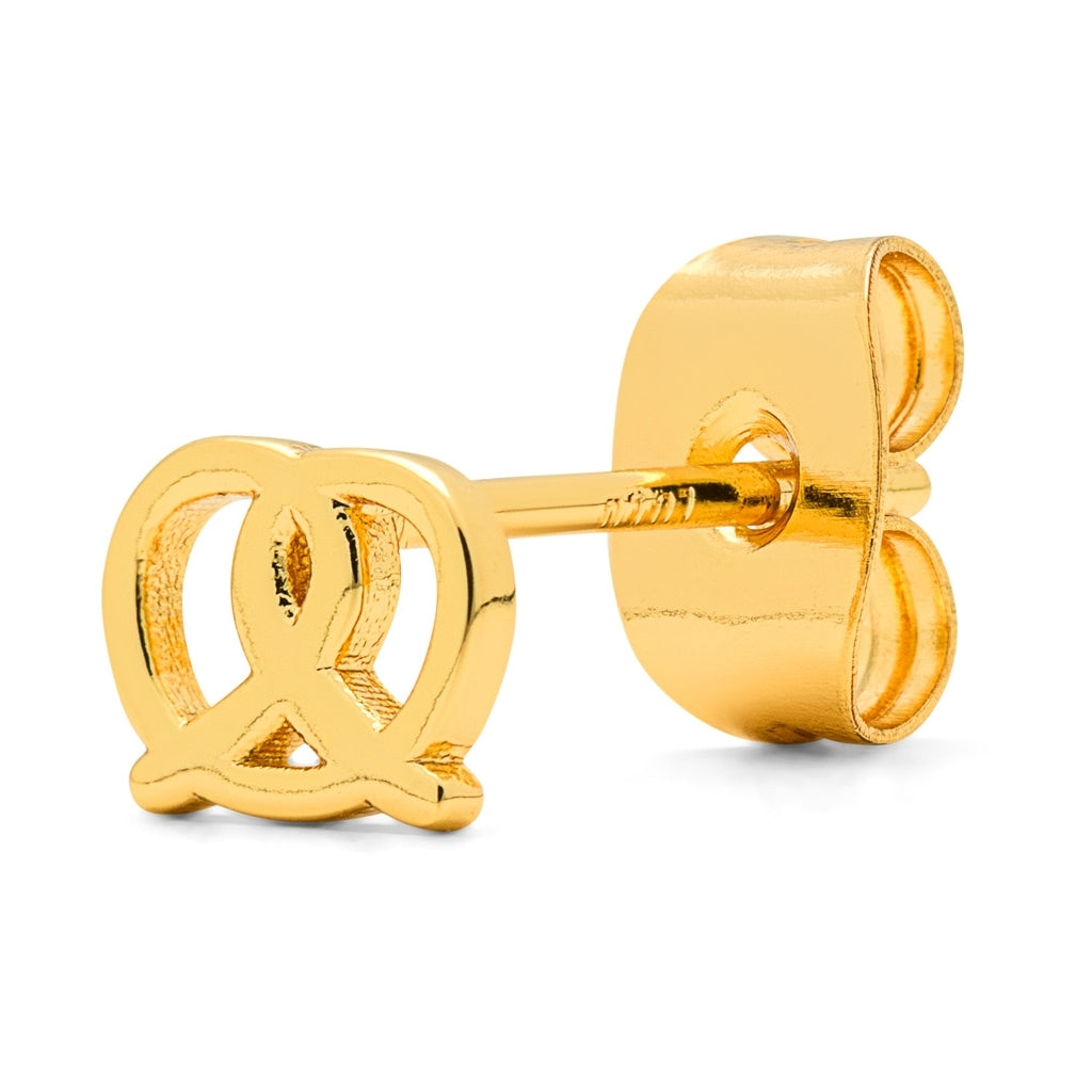 LULU Copenhagen Pretzel boucle d'oreille 1 pièce Ear stud, 1 pcs Gold Plated