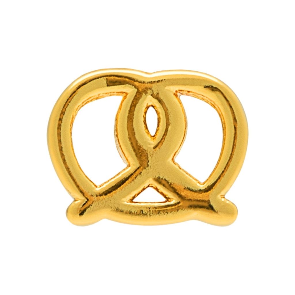 LULU Copenhagen Pretzel boucle d'oreille 1 pièce Ear stud, 1 pcs Gold Plated